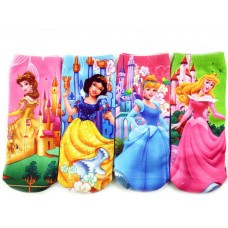 Цветни памучни чорапки с принцеси
